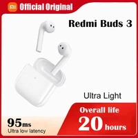 original xiaomi redmi buds 3 true wireless bluetooth earphone tws music game touch headphones water resistant earbuds headset