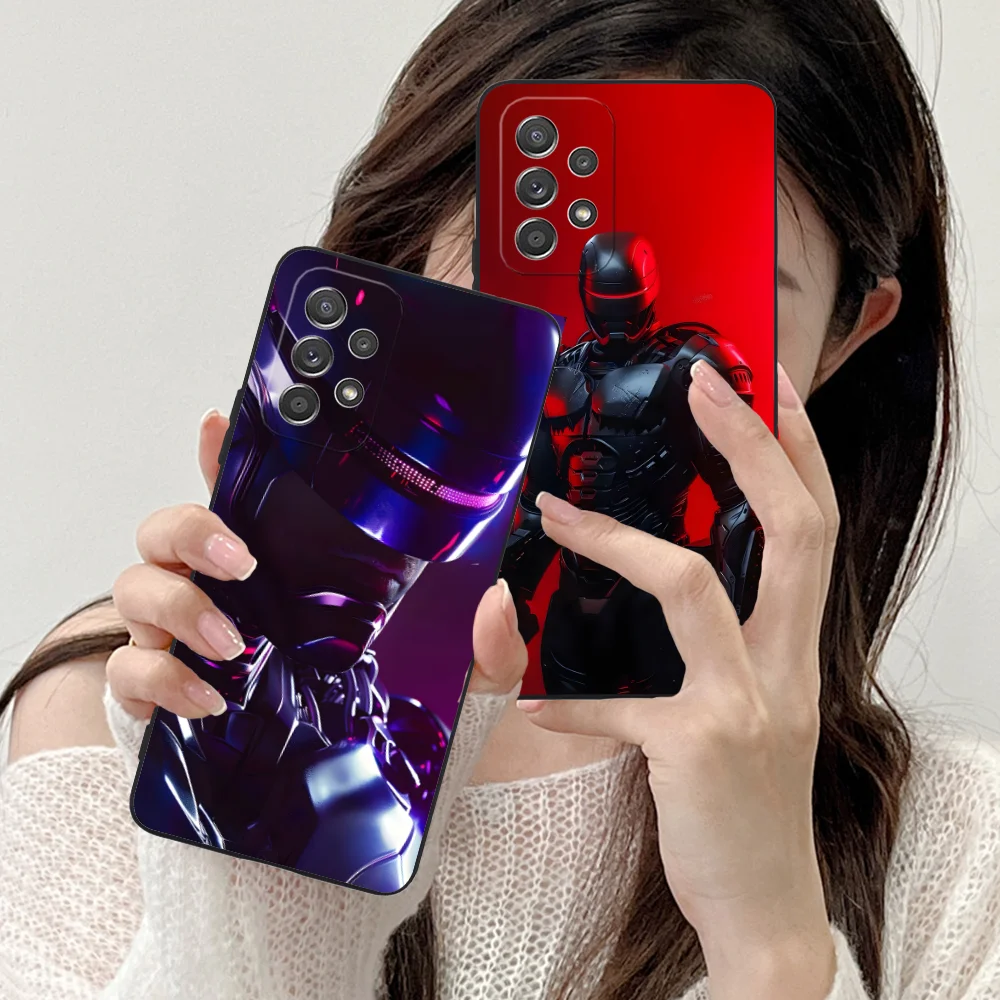 Чехол для мобильного телефона Robocop Samsung Galaxy A91 73 71 70 54 53 52 34 24 23 21 S 5G черный чехол