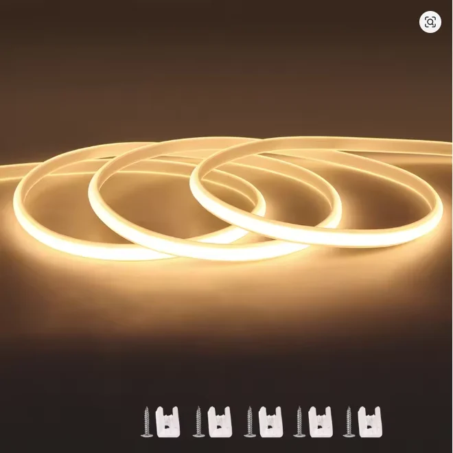 Eamon светодиодная лента COB 288 LED/м тёплый/нейтральный/белый водонепроницаемая 220В