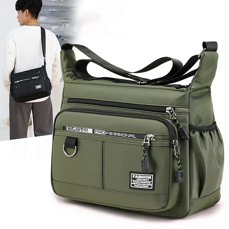 

Sling Work Oxford Purse Pack Packs Small Waterproof Crossbody Bags For Shoulder Messenger Men's Satchel Men Business
