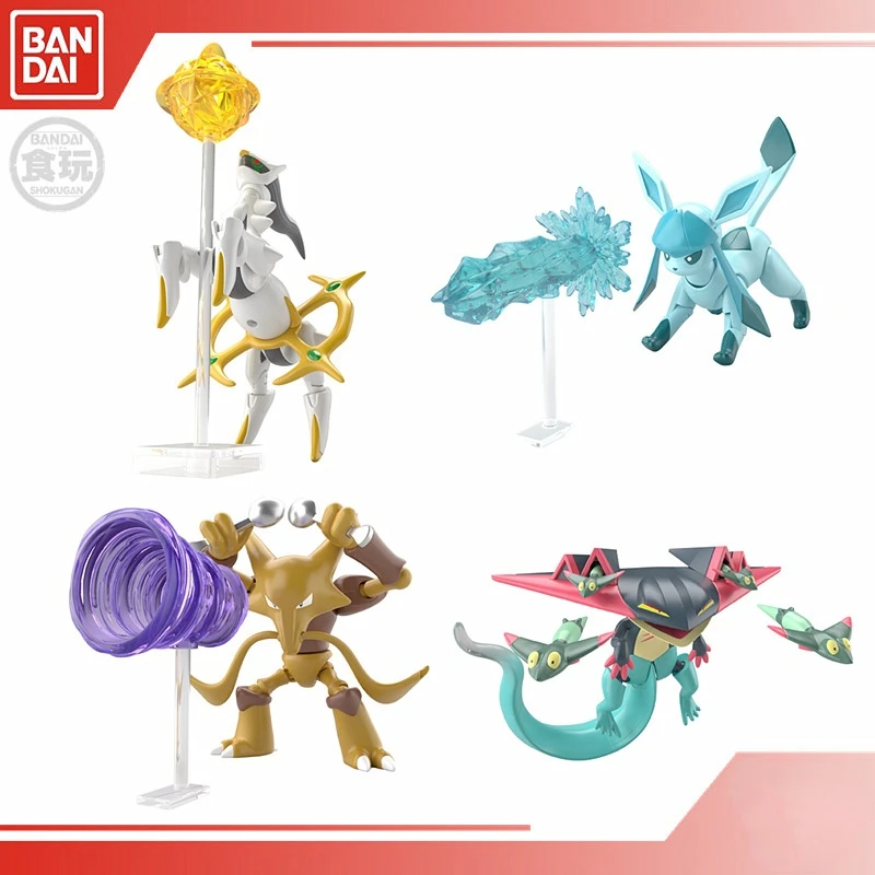 

Bandai Original Pokemon Figures SHODO 7 Glaceon Dragapult Alakazam Arceus Collectile Model Anime Action Figure Pvc Model Toys