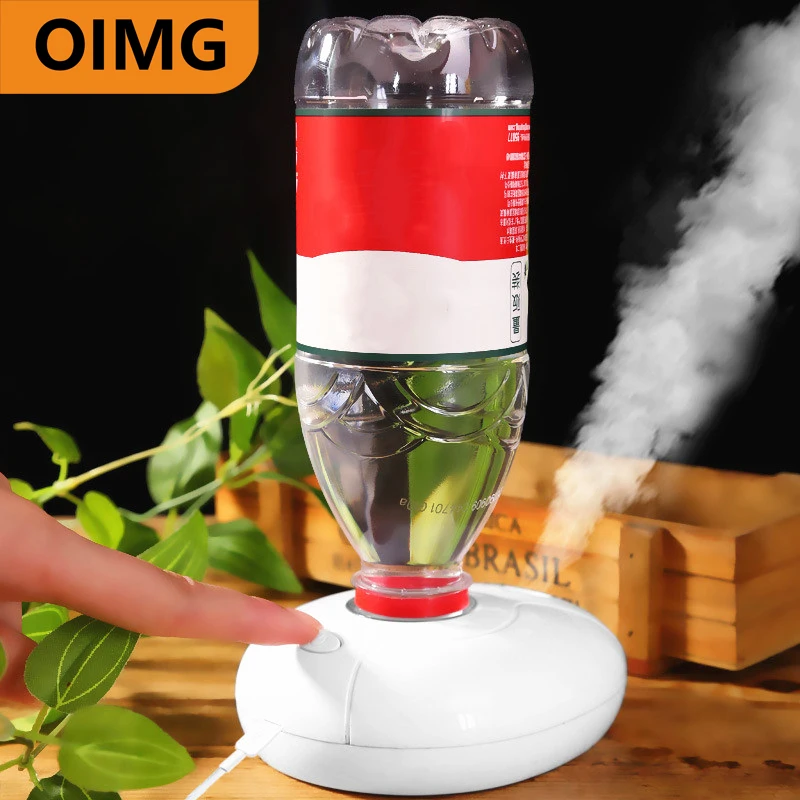 

USB Power Bottle Holder Air Humidifier Timing Anti-burnout LED Night Light Aroma Diffuser Mist Maker For Home Office Humidifier