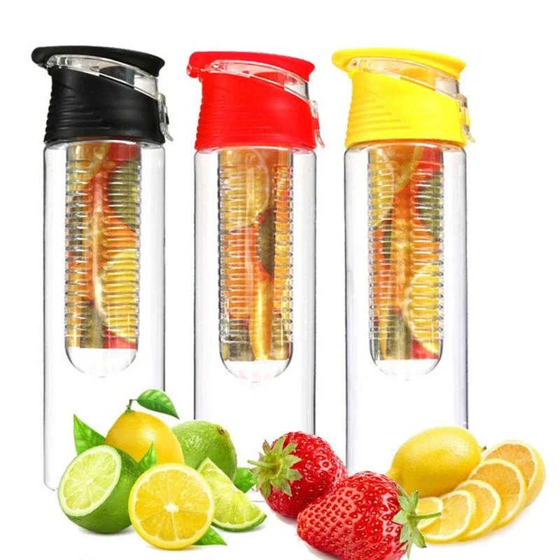 Fruit Filter Bottle Leakproof Large Capacity Drinking Bottle