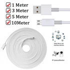 Сверхдлинный кабель Micro Usb 1 м3 м5 м10 м для источника питания, провод для удаленной зарядки веб-камеры, для мобильных телефонов, планшетов, ПК, внешний аккумулятор, шнур