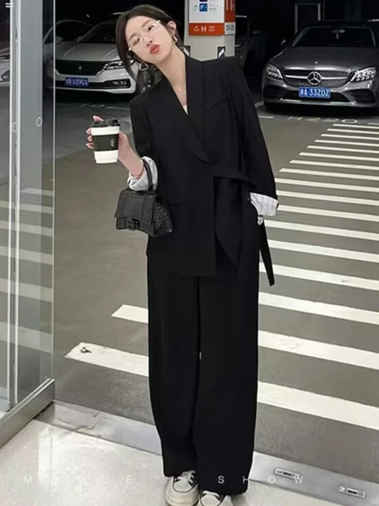 Женский комплект из 2 предметов. Элегантный весенне-осенний блейзер. офисный