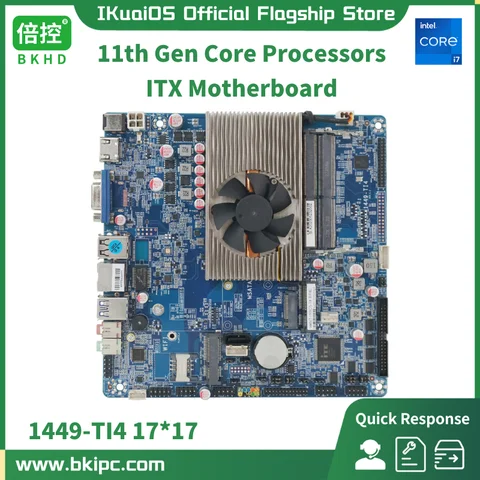 Материнская плата IKuaiOS ITX 1449TI Intel 11-го поколения Core - изображение