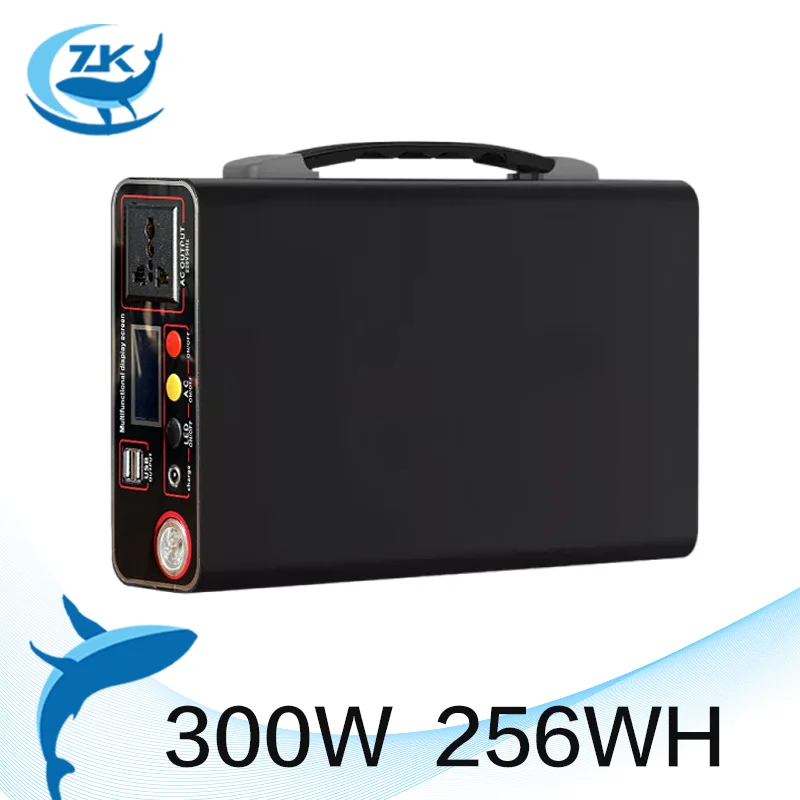 

ZKon 220v Portable Power Station Electricity Generator Capacity LiFePO4 Battery UPS Sine Wave Ac Station MINI Power Generator