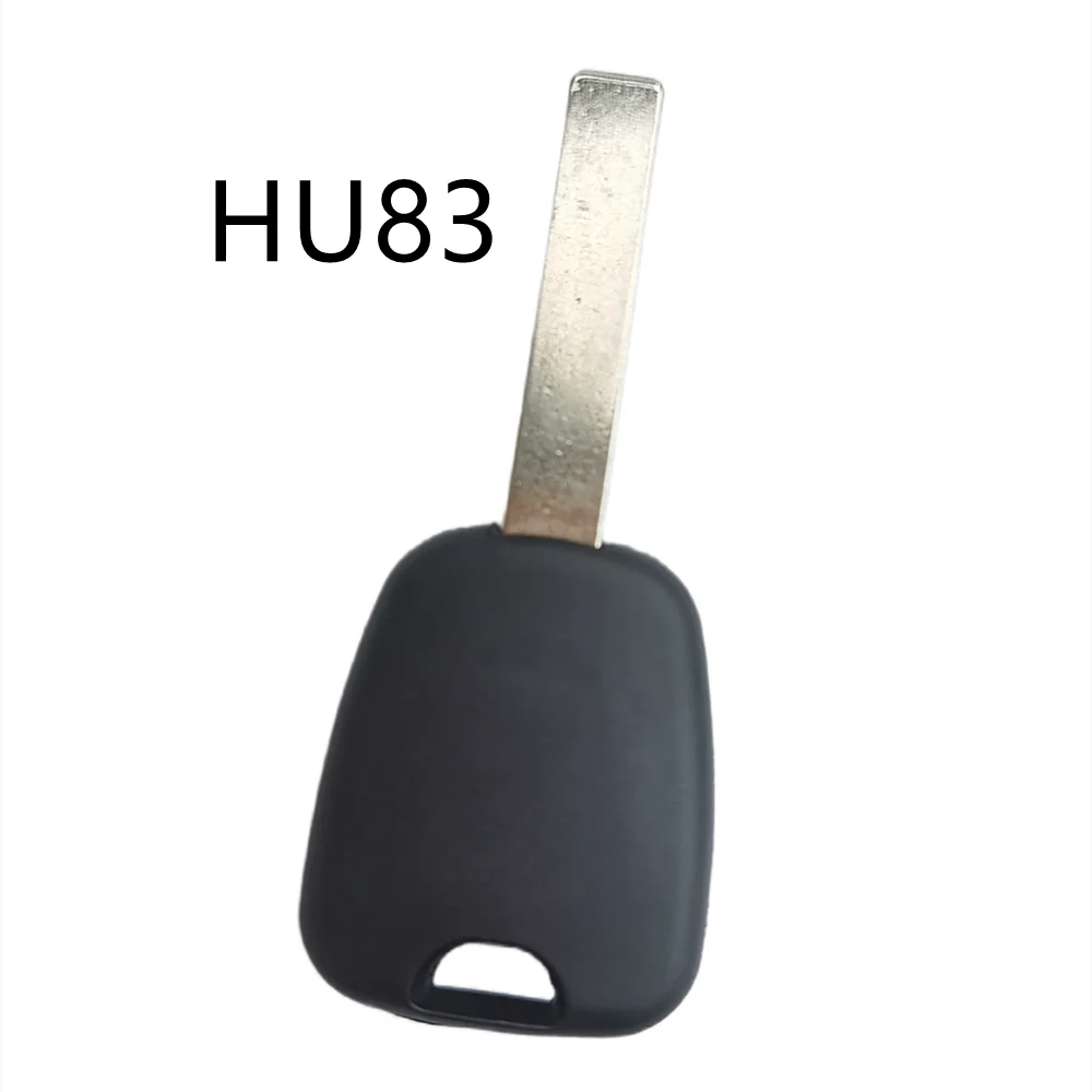 

10Pcs Transponder Key Shell Case For Citroen C3 C4 C5 C6 For Peugeot 206 207 307 Transponder Chip Key No Logo HU83 Groove Blade