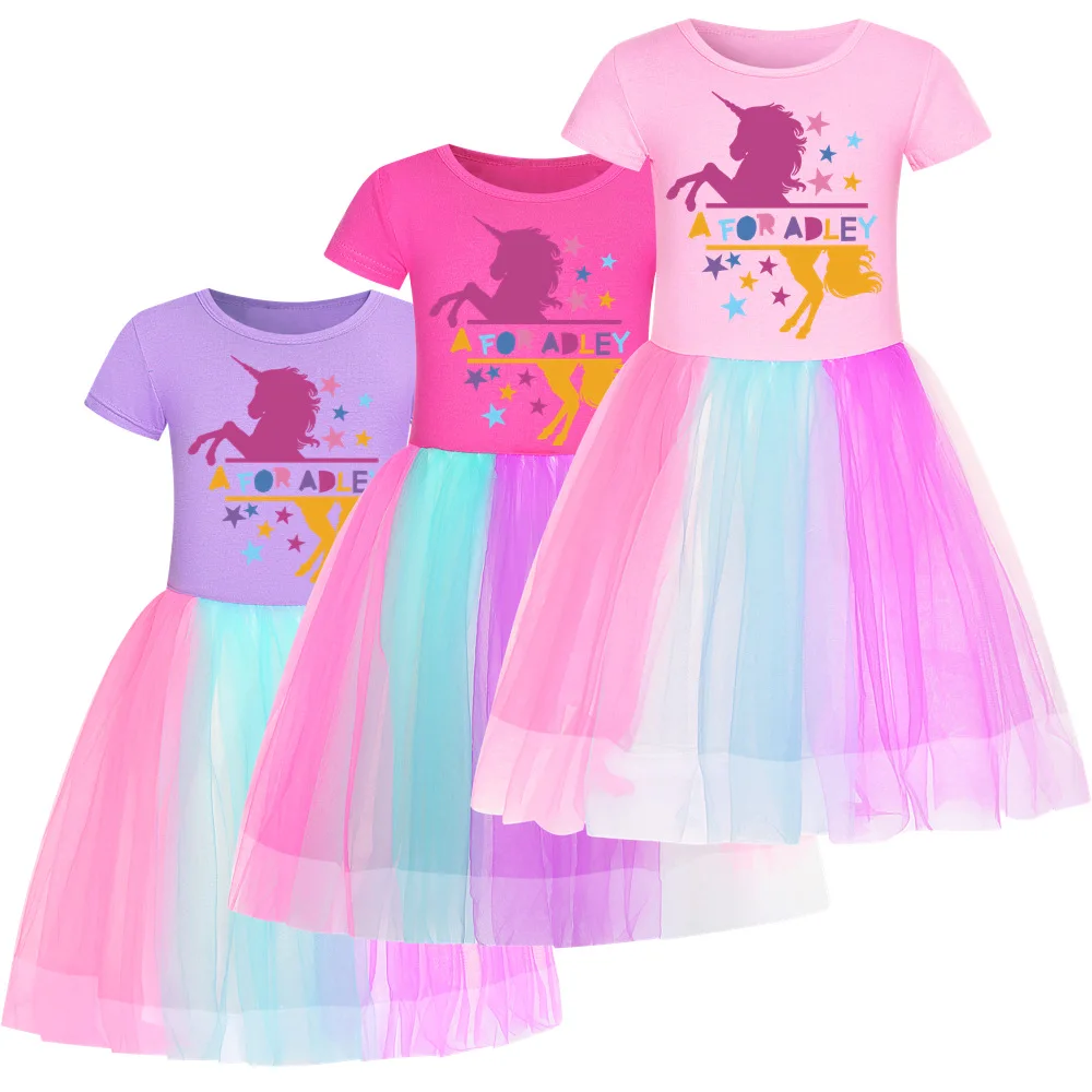 

Платье принцессы летнее с блестками, с коротким рукавом