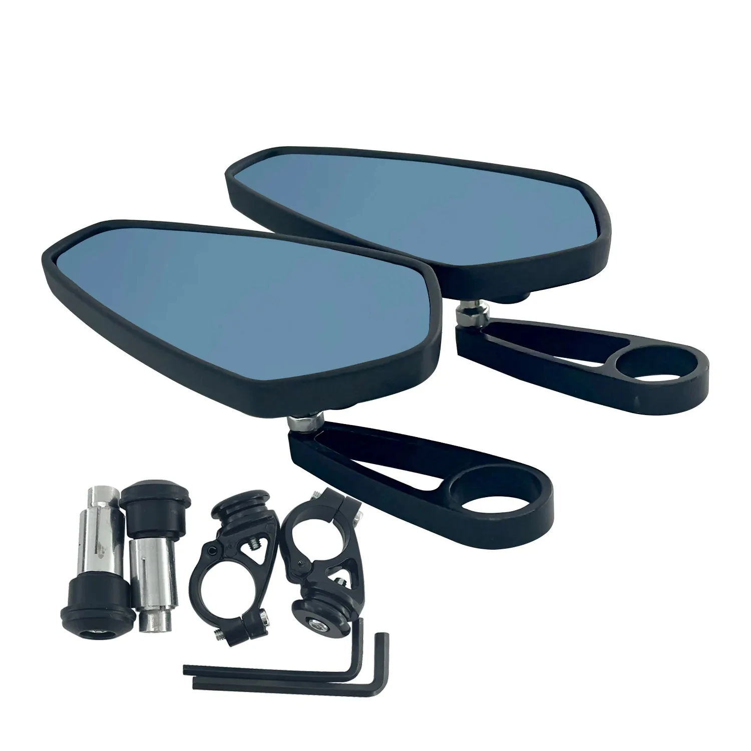 Зеркало заднего вида с алюминиевой ручкой 7/8 дюйма 22 мм