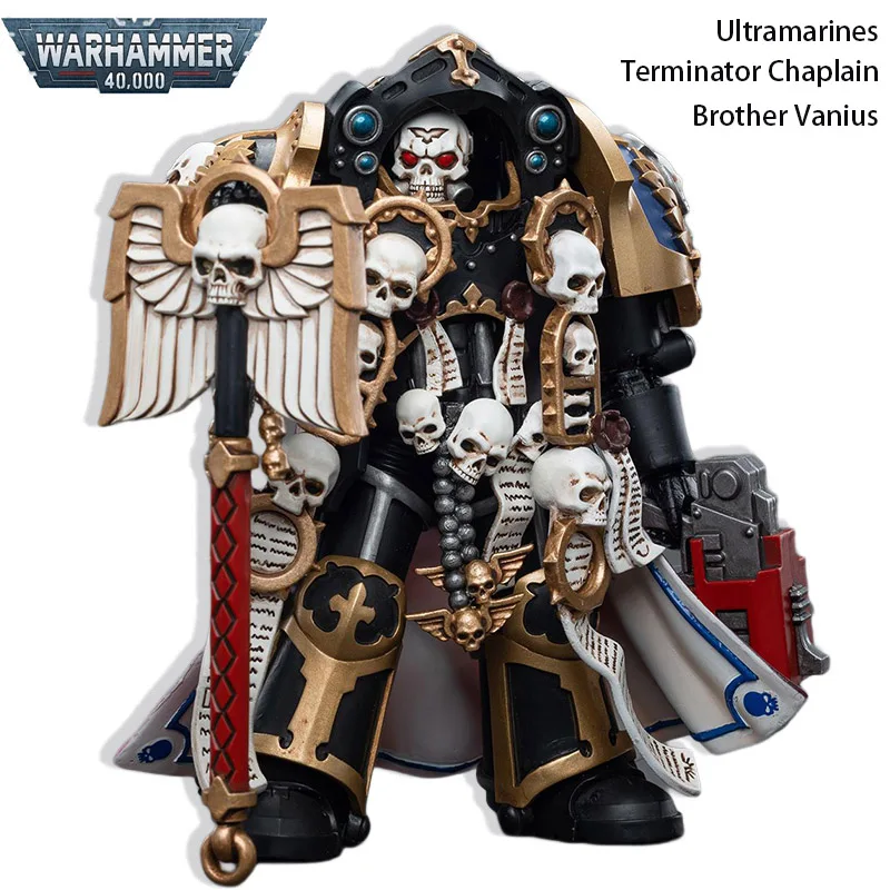 

JOYTOY Warhammer 40K Ultramarines Terminator Chaplain Brother Vanius Ver. 1/18 PVC Anime Action Figures Soldiers Model Toy