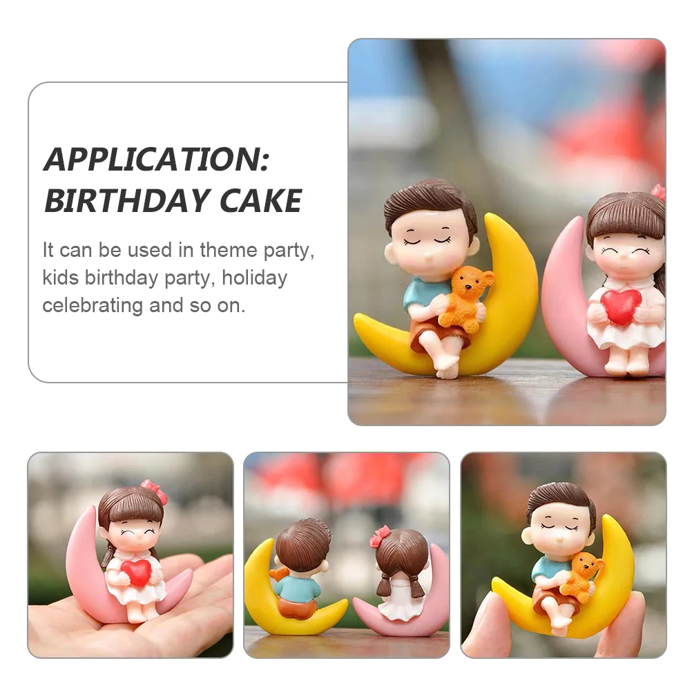 6 шт. свадебные украшения принадлежности для торта украшение Lovley скульптуры