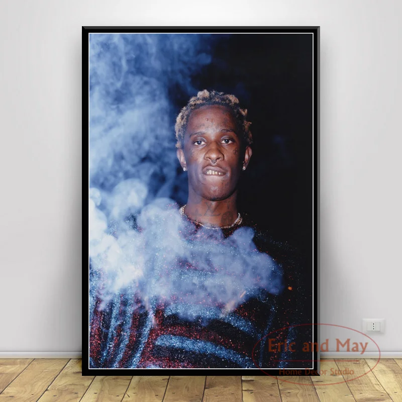 Художественные постеры и принты Young Thug в стиле хип-хоп рэп музыка певец на холсте