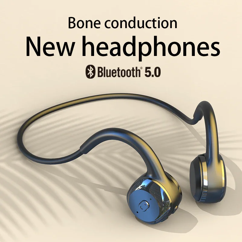 

Wireless Earphone Bone Conduction Bluetooth Stereo Waterproof Earphone Audio Mp3 with Music Microphone For Xiaomi Huawei Apple