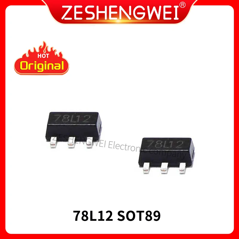 

30pcs New 78L12 SOT89 7812 Voltage regulator triode In Srock Original