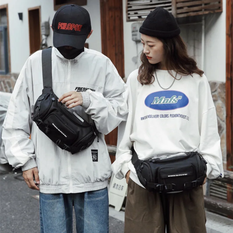 Women's Large capacity Tide Brand Shoulder Chest Packs Men's Street Fashion Crossbody Bags Anti-theft Sports Travel Fanny Pack