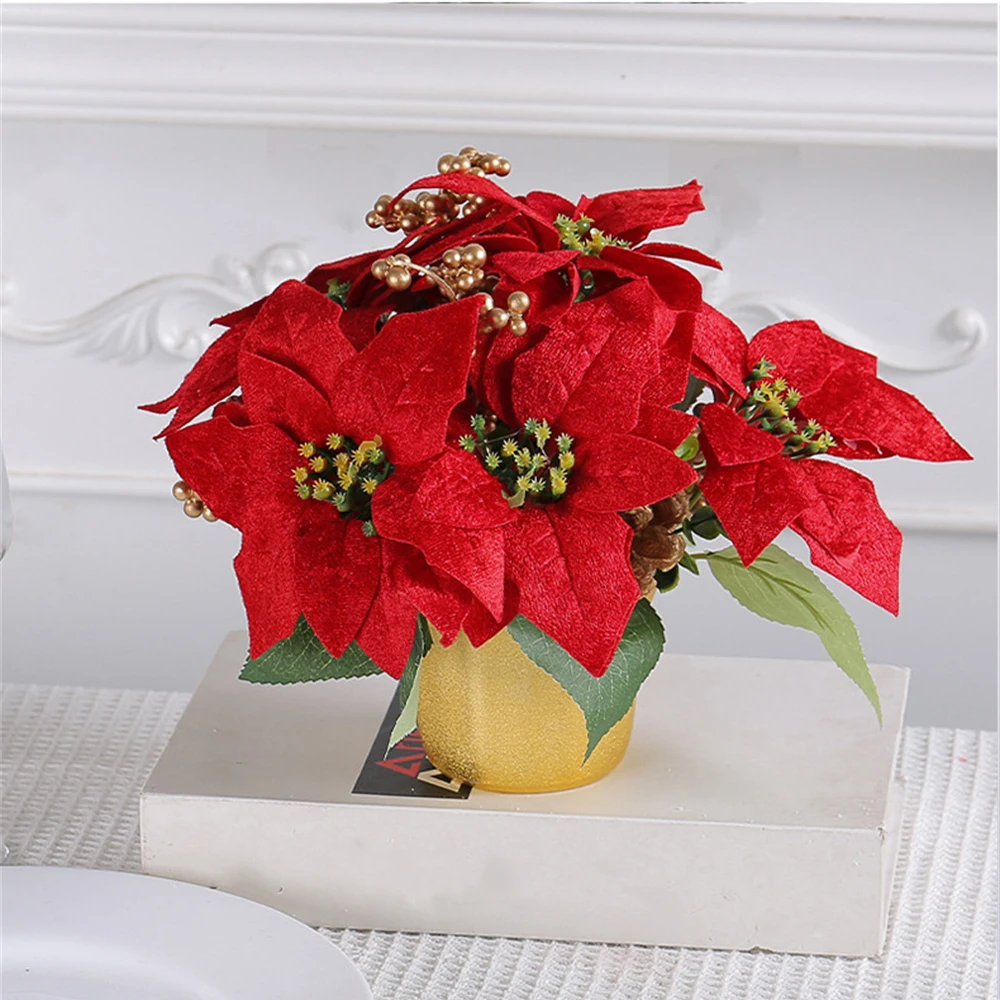 

Desktop Decoration Add To The Festive Atmosphere Christmas Potted Plant Bar Potted Plant Durable And Long Lasting Holiday Focus