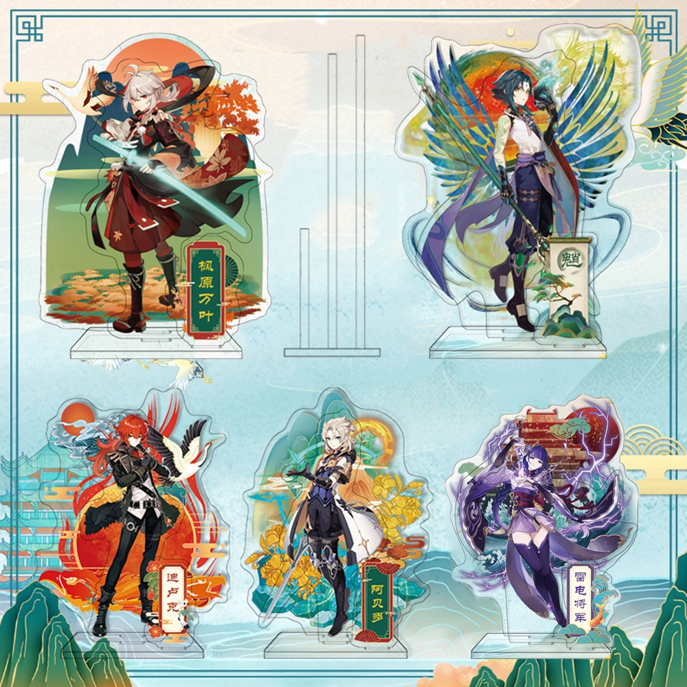 

3pcs Genshin Impact Characters Acrylic Stand Figure,Colorful and Exquisite Character Design for Game Fans' Collection
