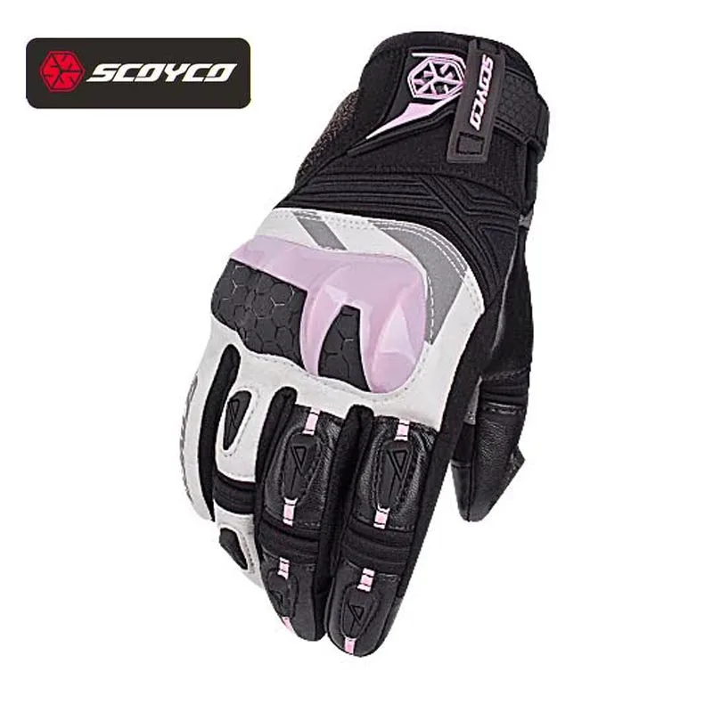 Зимние женские мотоциклетные перчатки SCOYCO водонепроницаемые мужские аксессуары
