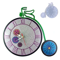 gear bicycle clock wall hanging silicone mould diy gear clock wall hanging bicycle clock silicone mold