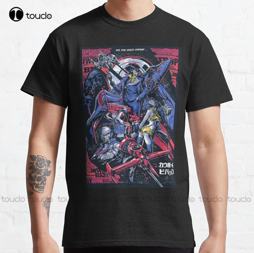

Cowboy Bebop Space Cowboy - Cowboy Bebop Classic T-Shirt Oversized Tees Custom Aldult Teen Unisex Digital Printing Tee Shirt New