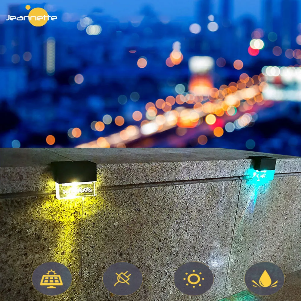 

Solar Lamp Garden LED Lights Outdoor Solar Waterproof Sunlight Garden Decor Stair Fence Lamp Solar Outdoor Led Lights Sunlight