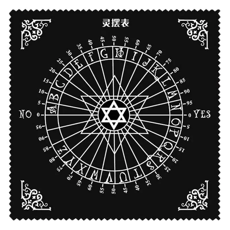 

X30cm Flannel Tarot Card Tablecloth Divination Altar Cloth Board Game Fortune Astrology Oracle Card Pad