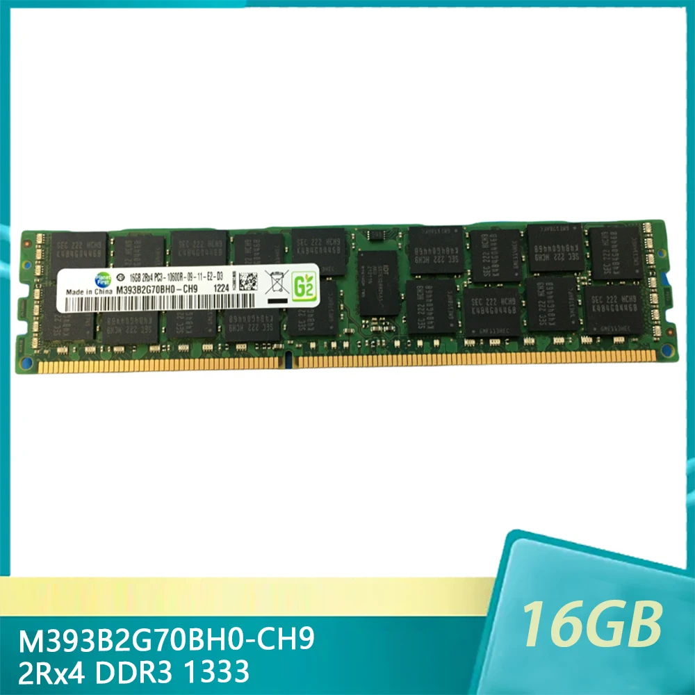 Для Samsung RAM M393B2G70BH0-CH9 16GB 2Rx4 DDR3 1333 PC3-10600R 16G Серверная память Быстрая доставка Высокое качество