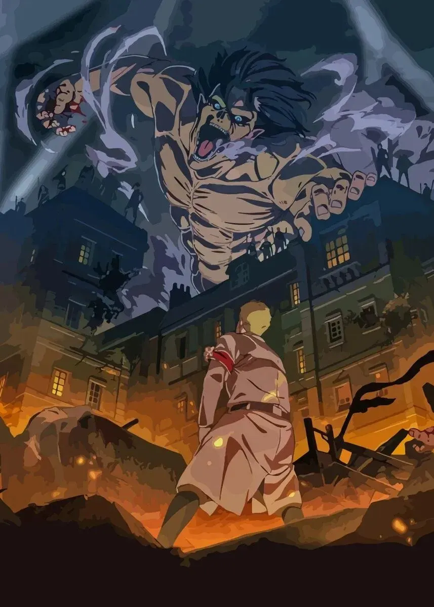 

Настенная картина Атака Титанов