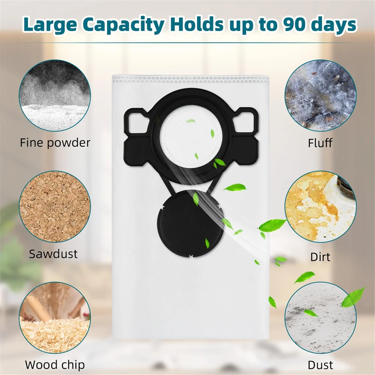 В 107418353 Фильтр-мешки для вытяжки влажной/сухой пыли Makita/вакуумная модель VC4210L