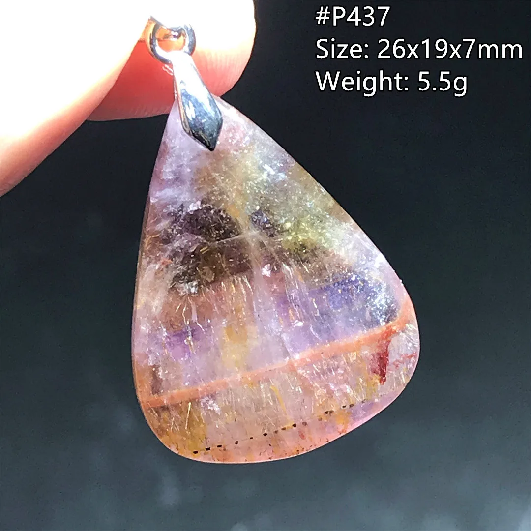 

Лучшая натуральная подвеска Auralite 23, ювелирные изделия для женщин и мужчин, канадский Кристалл в виде капли воды, бриллианты, Серебряный энер...