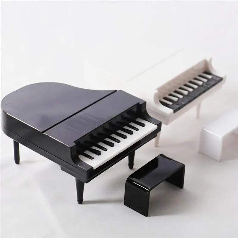 

Piano Miniminiature Modelfurniture Ornament Instrument Decoration Statue House Set Micro Decor Dolls Grand Upright Simulation