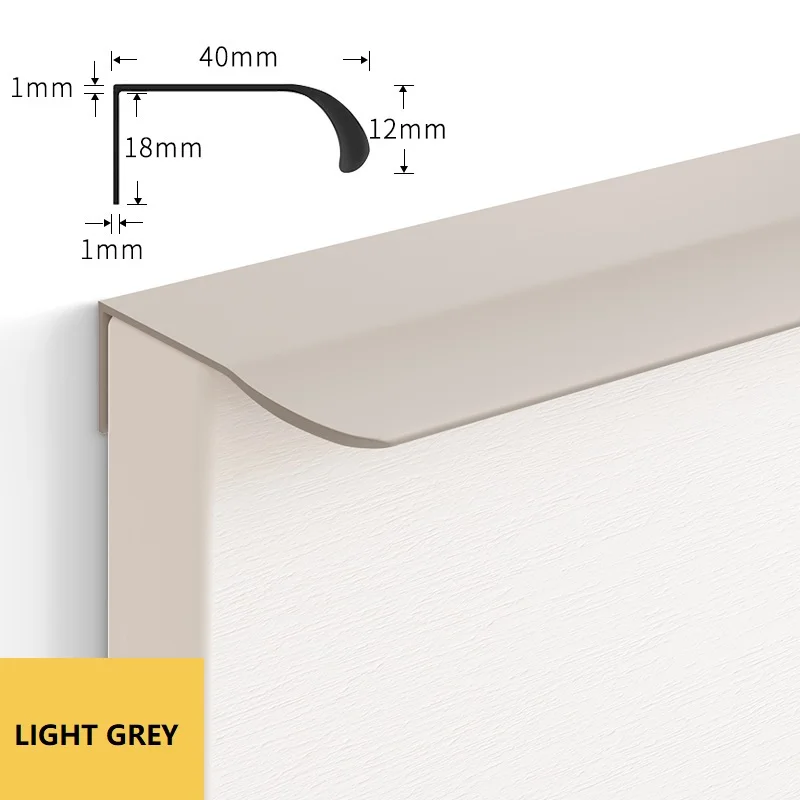 

Невидимая алюминиевая ручка для шкафа