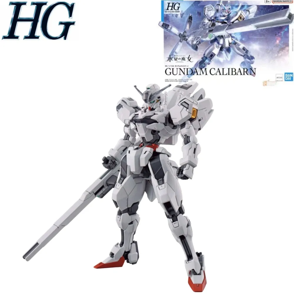 

Bandai Gundam Hg 1/144, модель ведьмы Calibarn из Mercury Mobile Suit Gundam, оригинальные Аниме фигурки героев, ПВХ игрушки, подарок