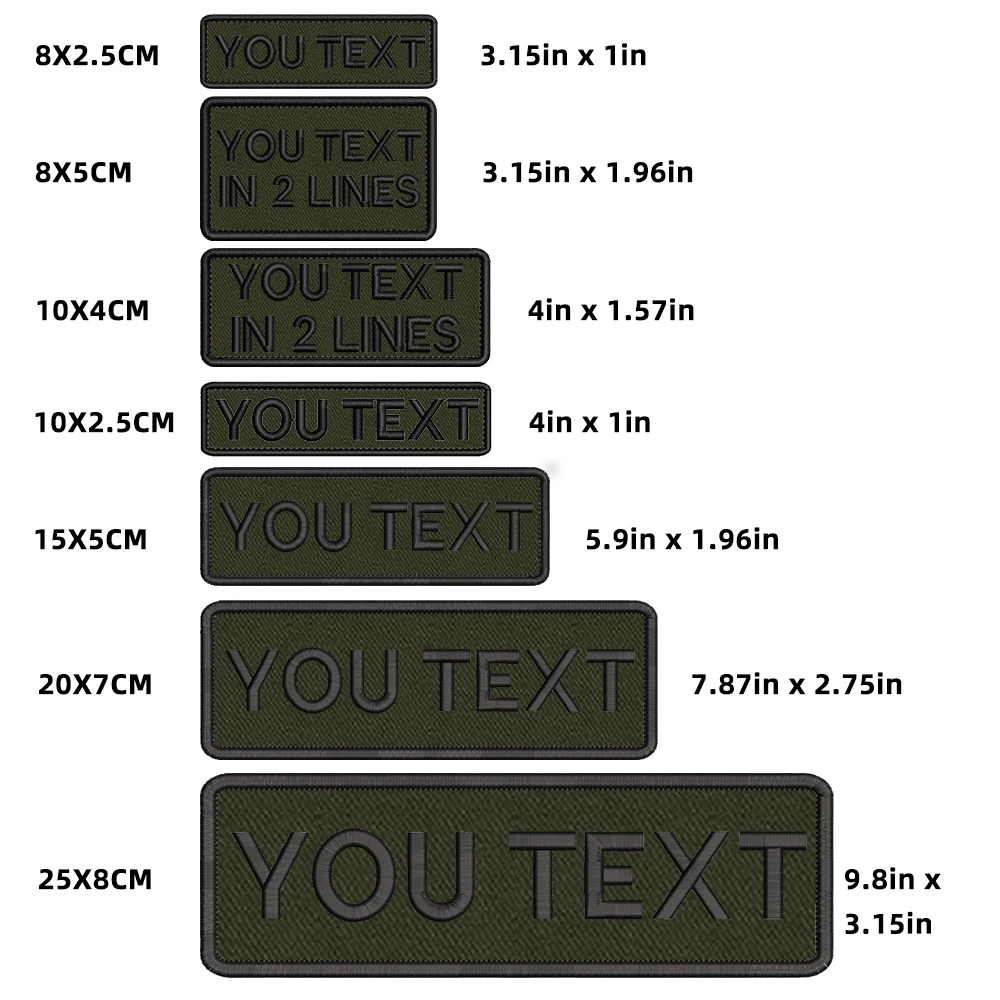 Индивидуальные персонализированные нашивки с номером и именем на заказ в