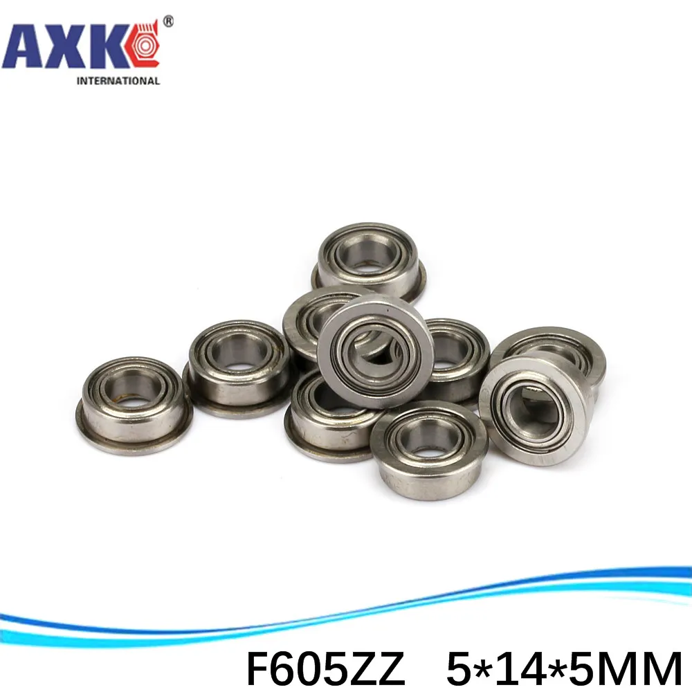 

500pcs/lot free shipping Wholesale Flange ball bearing F605ZZ 5*14*5 mm