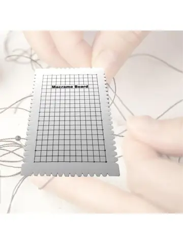 Блокирующие доски для вязания с сетками — доска для макраме из дерева ручной работы, связанная крючком, 6,29x9,64x0,78 дюйма
