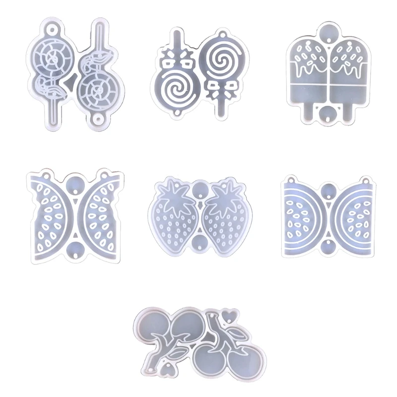

DIY Crafts Fruit Jewelry Keychain Mold DIY Necklace Decorations Casting Mold