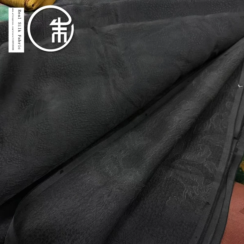 Высокое качество креп натуральный шелк геймпад Гуандун 100% дизайнерская ткань