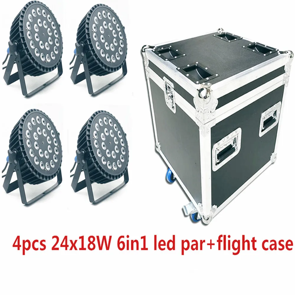 

4X24x18W LED Par light with flying housing RGBWA UV 6in1 dj stage light for professional stage lighting dj wash light