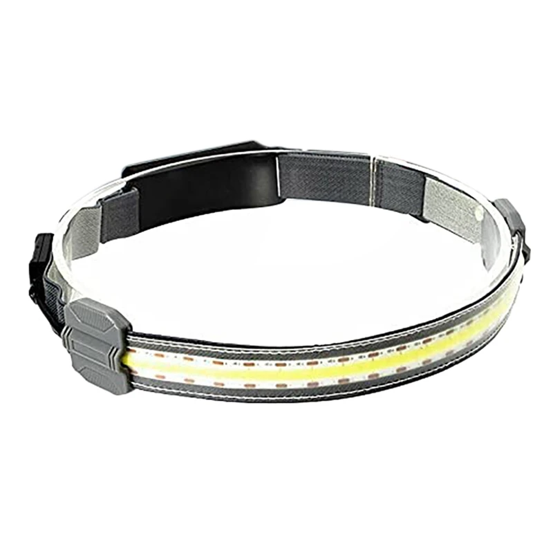 

Headband Lights Three Modes With Red Light Warning Waterproof For Running Outdoor Car Repair And Cycling USB Charging