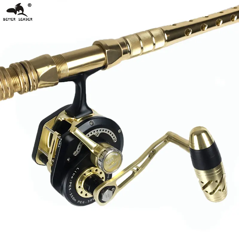 

Better Leader Underhead Saltwater Trolling Fishing Reel Slow Jigging Reels Gear Ratio 6.3:1 Lever Drag Sea Boat Jigging Coil