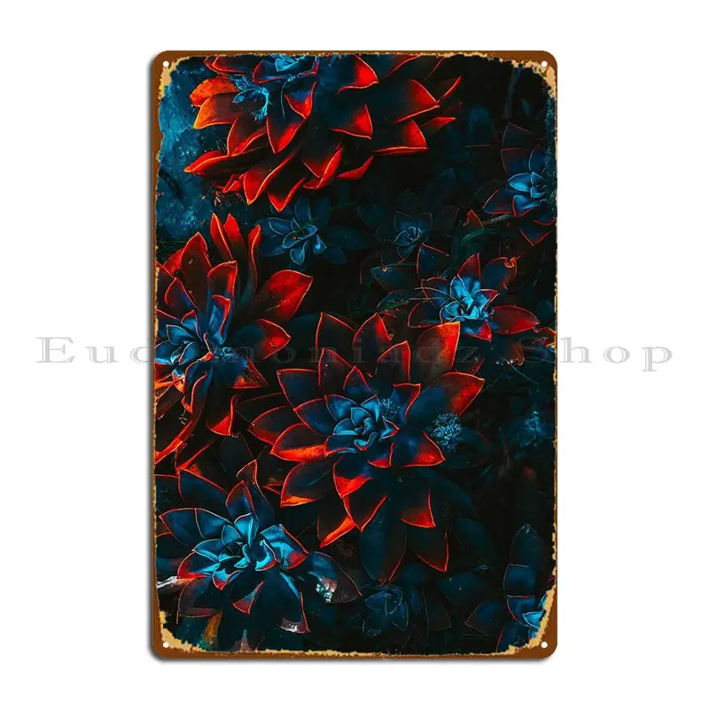 

Абстрактная фотография цветов металлический знак Печать клуба дома Стена пещера жестяной знак плакат