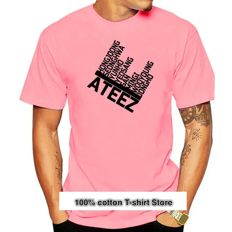 

Camiseta blanca de los miembros Ateezs