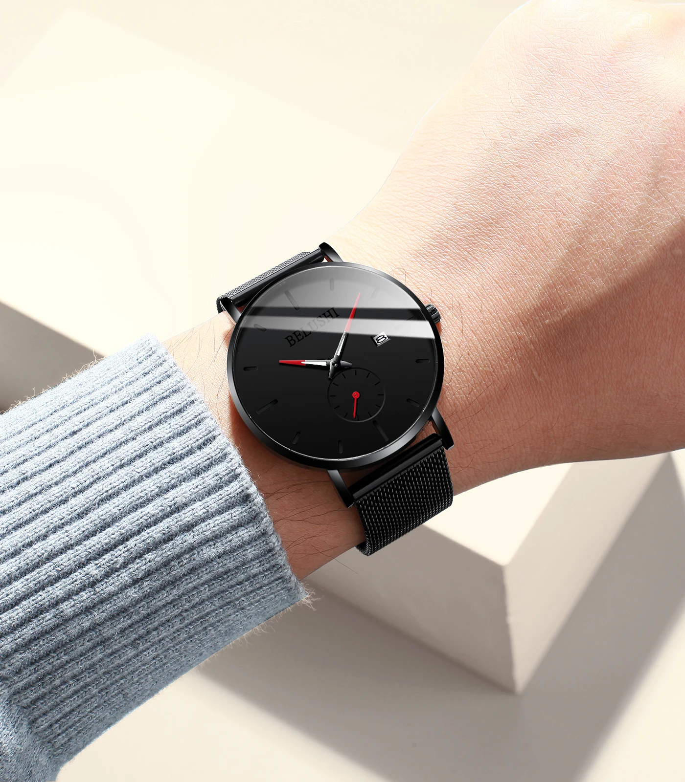 

Top Quartz Watch For Men's Luxury Waterproof Business Casual Watch Man Wrist Watch Very Thin Luminous Clock Precise Timing Gift