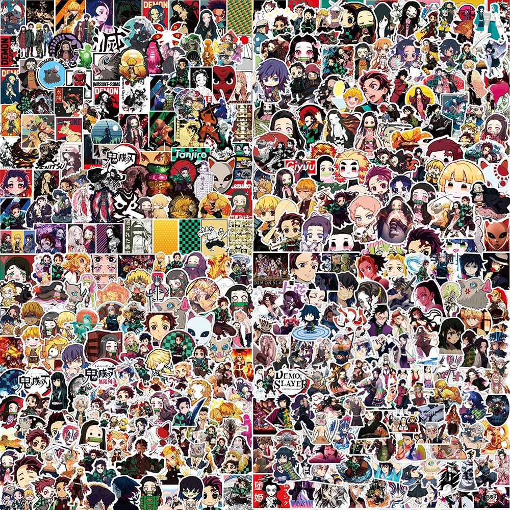 

100PCS Japan Anime Ghost Slayer Demon Slayers Stickers Toys