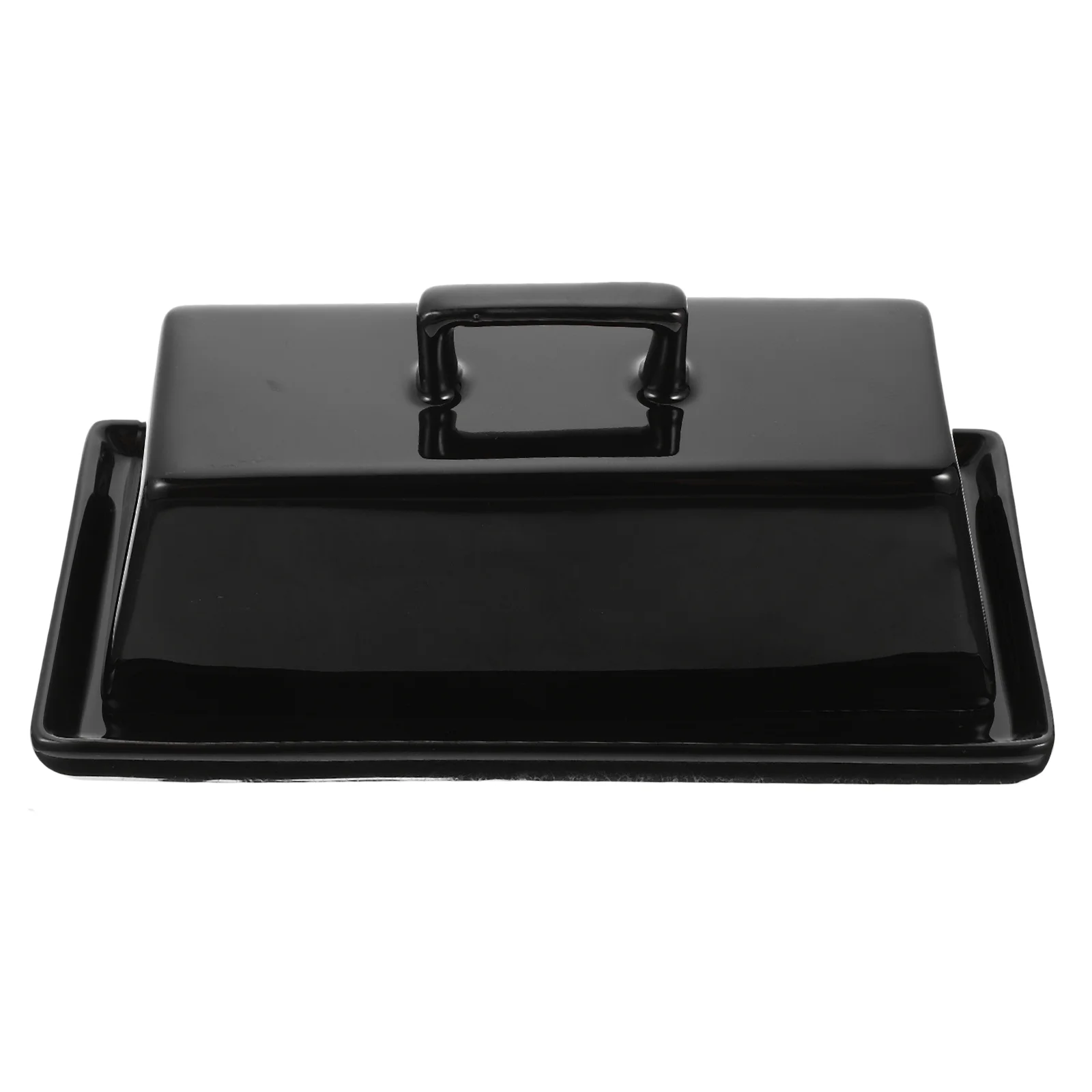 

Butter Dish Ceramic Lid Plate Cheese Keeper Holder Container Cover Tray Box Seasoning Tableware French Sauce Pottery Dessert