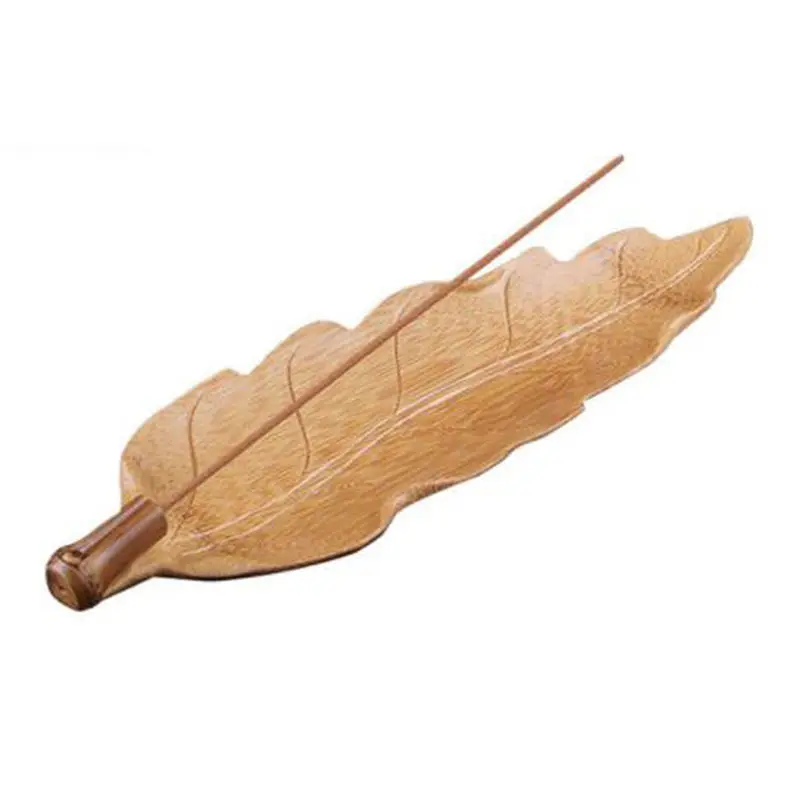 

Creative Boat Shape Wooden Incense Burner Home Decor Incense Holder Based Rattan Sticks Censer Calming Incense Stand