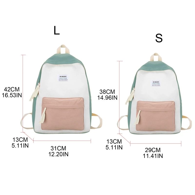 

Simple Backpack School Daypack Casual Cute Laptop Rucksack Large Capacity Travel Bag for Teenage Women Girls