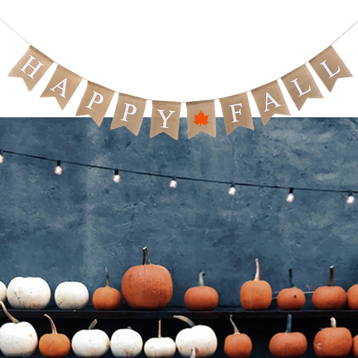 

Fall Decorations Bannerautumn Mantle Happy Burlap Garland Office Classroom Bulletin Board Window